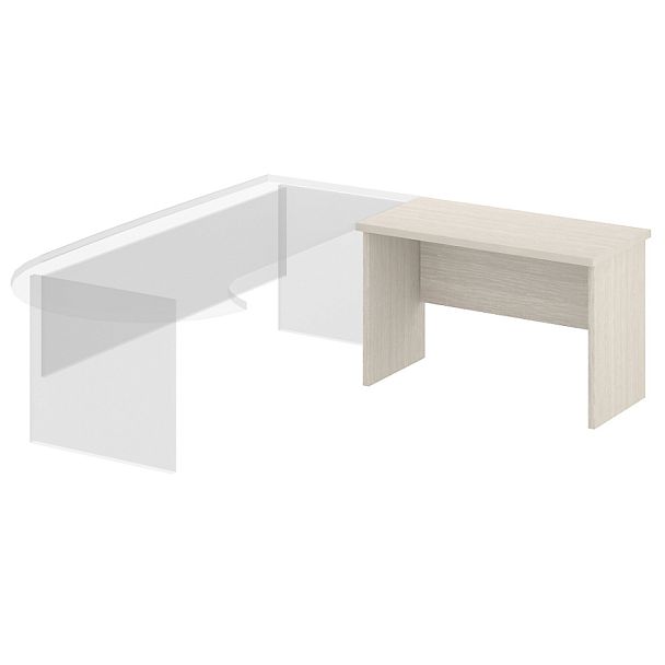 Мебель для руководителя "Лидер"  ПК-ЛДР-СТП120х60/38-В1-30 дуб альпийский - Вид 1