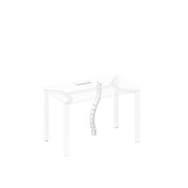 Кабель-канал вертикальный гибкий (13 звеньев) Space+ А1 734 Б белый гладкий - Фото предпросмотра