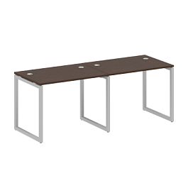 Metal System Quattro Р. ст. на 2 раб. места на О-образном м/к 40БО.СМ-2.1 Венге/Серый металл 2000*720*750 - Фото предпросмотра