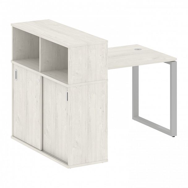 Рабочая станция "Metal System" БО.РС-СШК-3.1 дуб наварра/серый - Вид 1