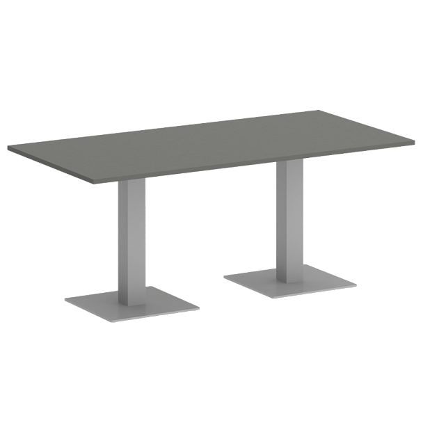 Home Office Стол прямоугольный VR.SP-5-180.2 Металлик/Серый металл 1800*900*750 - Вид 1