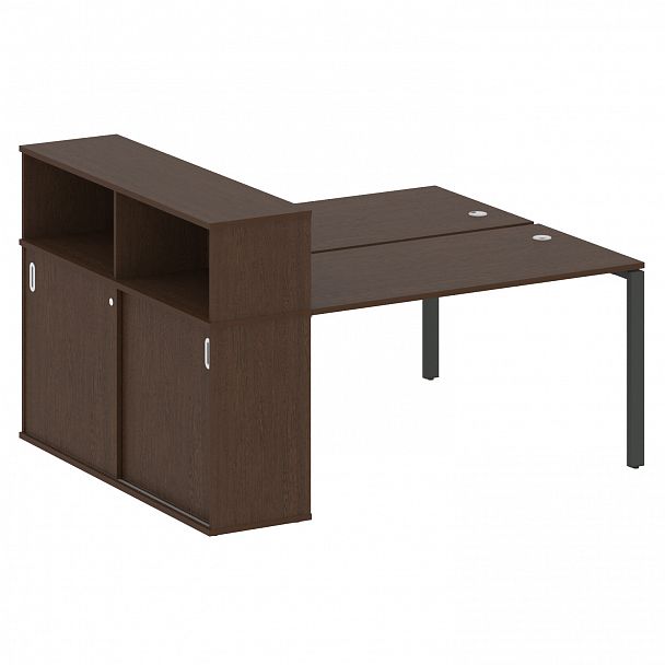 Рабочая станция "Metal System" БП.РС-СШК-2.3 венге/антрацит - Вид 1