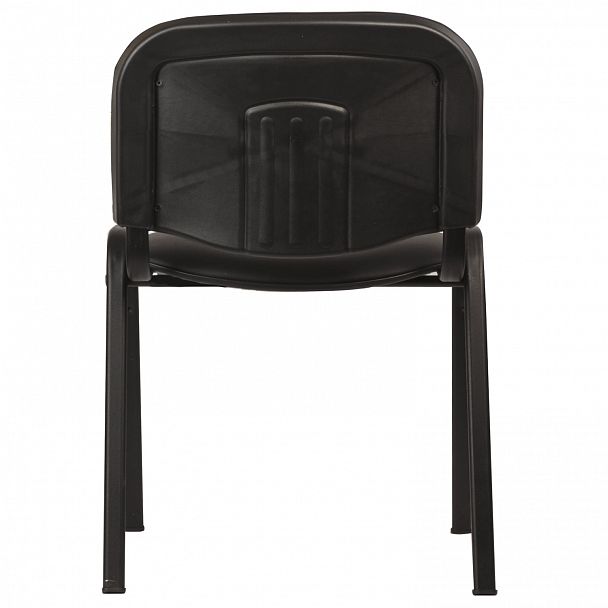Стул для персонала и посетителей "ИЗО", черный каркас, кожзаменитель черный, Z-11 - Вид 4