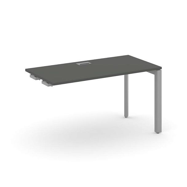 Style Project Next Стол-приставка к опор. элем. SN-59P.OPRS-003 Антрацит/Металл Серый/Серебро Заглушка 1380*600*750 - Вид 1