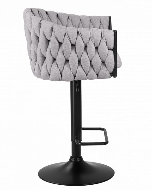 Стул барный DOBRIN LEON (серая ткань (LAR 275-17)) - Вид 3