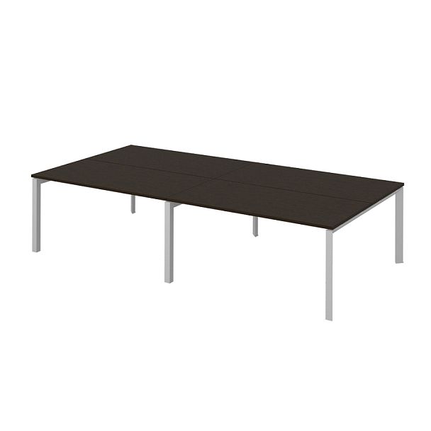 Рабочая станция на металлокаркасе "Столы для персонала"  ПК-ТНП-СР320Х160Н4/МК/БЭ-В2-939 дуб ферраре - Вид 1