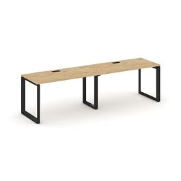 Style Project Next Рабочая станция односторонняя SN-59O.ORS-001 Тиквуд Светлый/Металл Черный/Черный Заглушка 1960*600*750 - Фото предпросмотра