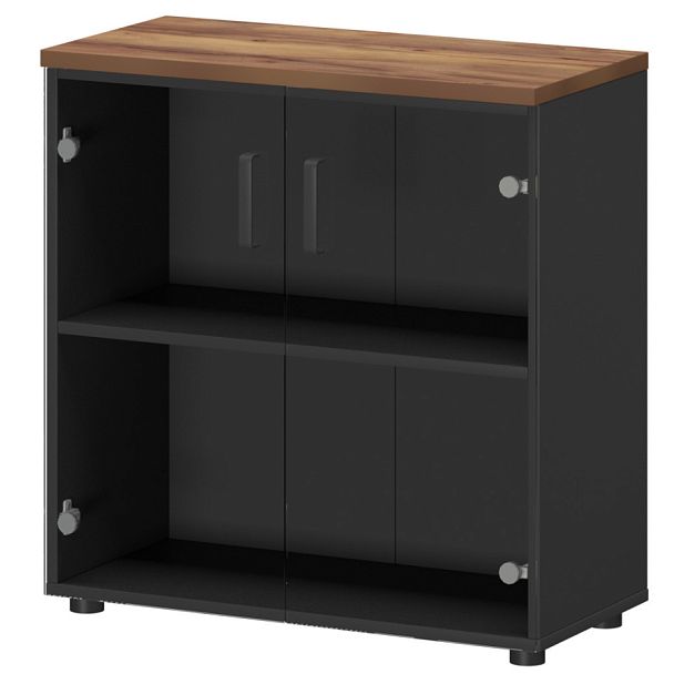 Шкаф СМШ-28С Графит/Таксония 792x380x835 Смарт - Вид 1