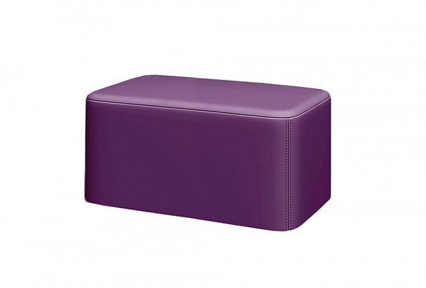 Пуф БЛОК БК-9040 90х45х40h Velutto 25 (велюр) фиолетовый "Пуфы и банкетки"  ТК-002920003415 фиолетовый - Вид 1