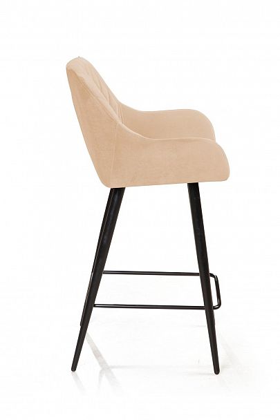 Стул полубарный Robert, бархат бежевый 5 - Вид 3