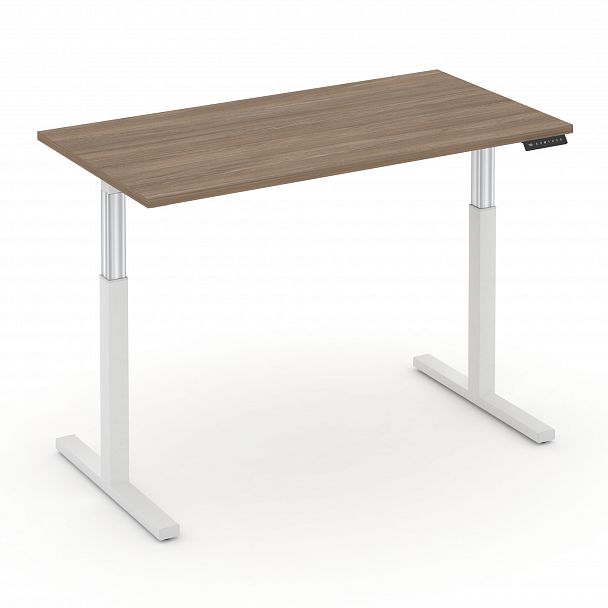 Стол электроподъемный "MOVE UP" MV.SE-3.7 Белый металл /  Дуб Аризона - Вид 2