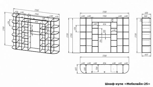 Шкаф-купе Мебелайн-25 - Вид 2