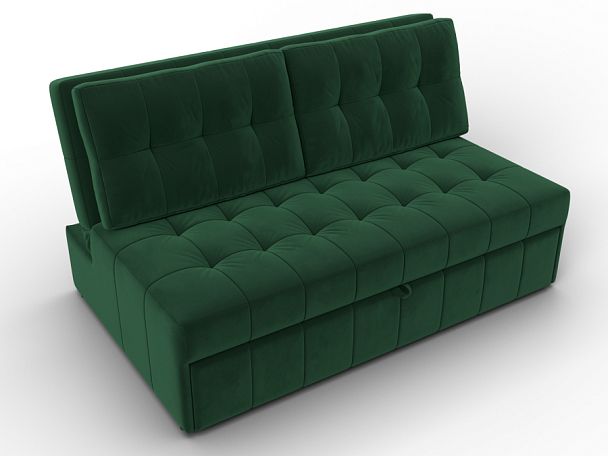 Диван прямой Лига-107 (140) Велюр зеленый - Вид 6
