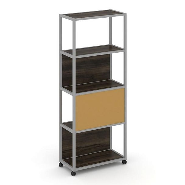 Shelf Mobile Стеллаж 5 уровней 1 секция VR.LT-STK-506.08 Дуб Мали/Металл Серый/W-31 800*400*2000 - Вид 1
