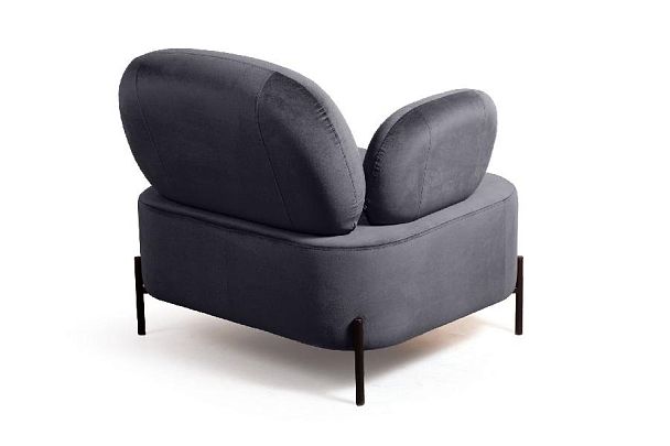 Кресло Dandy, бархат серый 27 - Вид 3