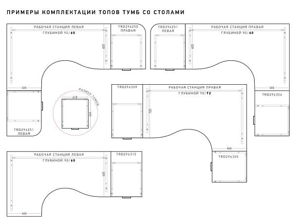 Шкаф средний закрытый Trend 77,6x36x122,8 дуб феррара - Вид 34