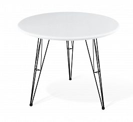 Стол Sheffilton SHT-TU10/80 МДФ черный/белый - Фото предпросмотра