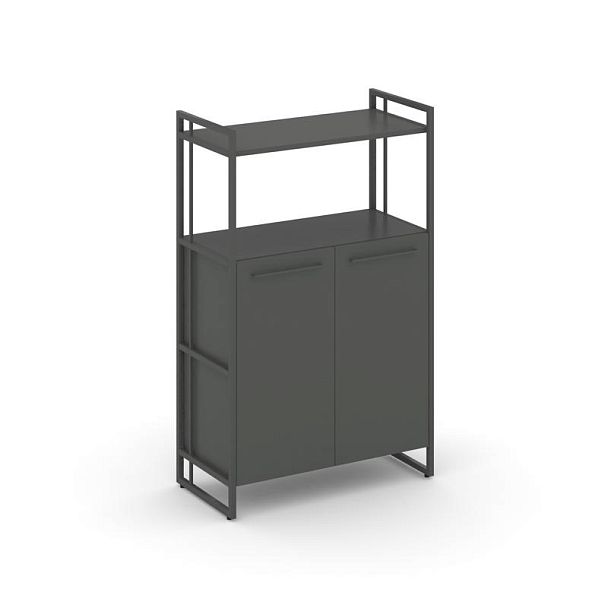 Rift Шкаф 3 ниши широкий RF.SS-32 Антрацит/Металл Антрацит 798*396*1286 - Вид 1