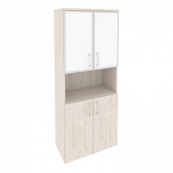 Шкаф "Onix" O.ST-1.4R white/black денвер светлый - Вид 2