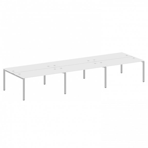 Рабочая станция "Metal System" БП.СМ-6.4 белый/серый - Вид 1