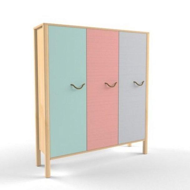 Шкаф 3-секционный детский Скандинавия - Вид 1