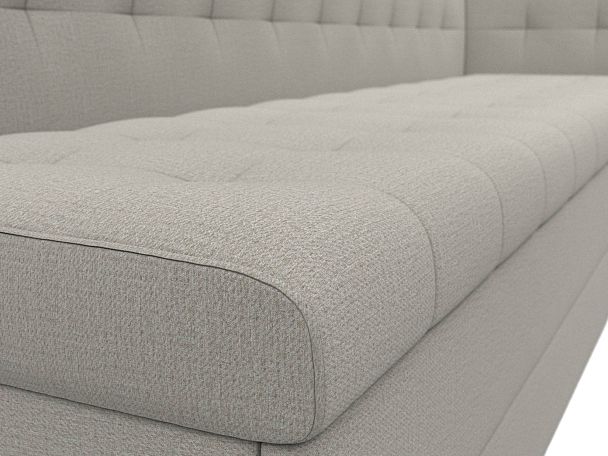 Диван кухонный Бриз с углом справа Рогожка бежевый - Вид 4