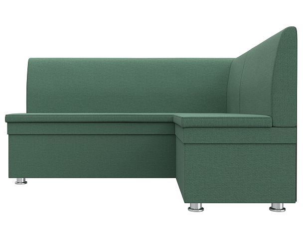 Диван кухонный угловой Уют правый угол Рогожка зеленый - Вид 2