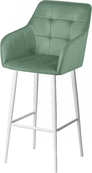 Комплект барных поворотных кресел Мони К, Confetti aquamarine/белый, 2 шт. - Вид 2