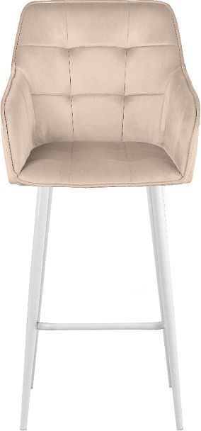 Барное поворотное кресло Мони К, Confetti cream/белый - Вид 3