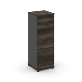 Concept Шкаф 1 узкая секция, 3 ниши CN.STU-316 A Дуб Мали/Антрацит/Металл Антрацит 420*420*1186 - Фото предпросмотра