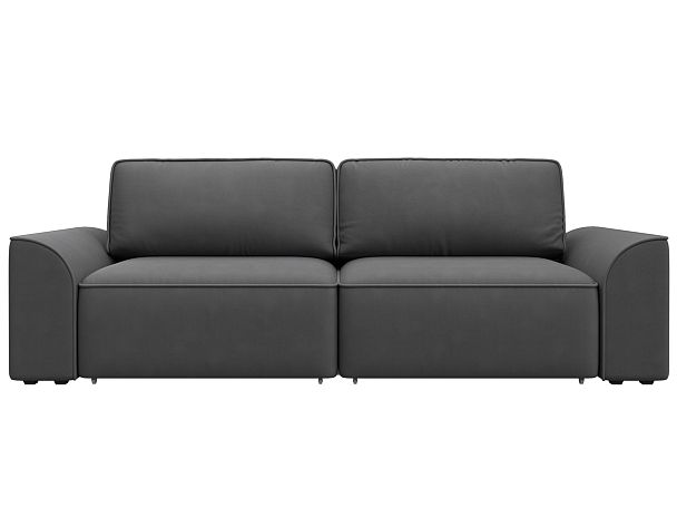 Диван прямой Лига-048 НПБ Замша серый - Вид 2