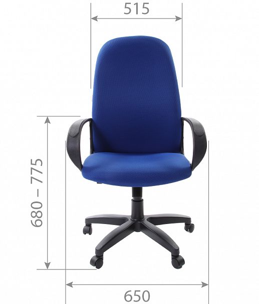 Кресло CHAIRMAN 279, ткань TW, синий - Вид 4