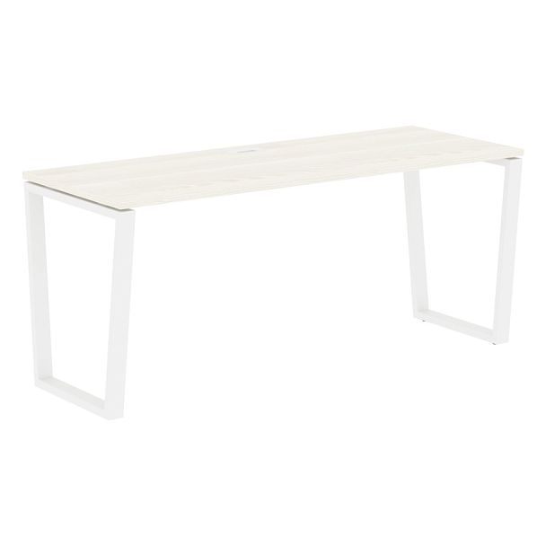 Стол прямой EVST 1767 Ясень Траун/Белый 1760х670х750 EDIS - Вид 1