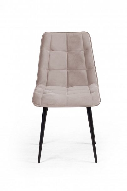 Стул UNO soft, бархат пепельно-серый 25 / чёрный конус - Вид 3