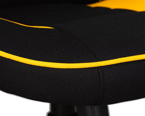 Кресло игровое DOBRIN RICK (черно-желтая ткань) - Вид 7