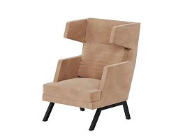 Aldo Кресло высокое ALD-01 Timless 020/Металл Черный 790*960*1180 - Фото предпросмотра