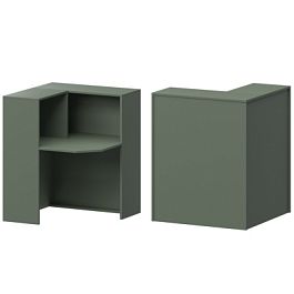 Стойка угловая левая А-555 Тайга 900x900x1220 Ресепшен - Фото предпросмотра