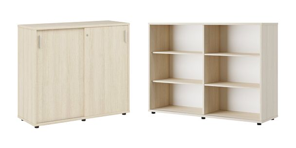 Тумба с раздвижными фасадами Trend 123x43x107,2 дуб феррара - Вид 1