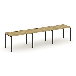 Concept Рабочая станция 3 места CN.ORS-006 Дуб Винченцо/Металл Черный 3540*720*750 - Фото предпросмотра