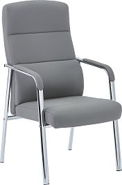 Кресло Everprof City Экокожа Серый - Фото предпросмотра