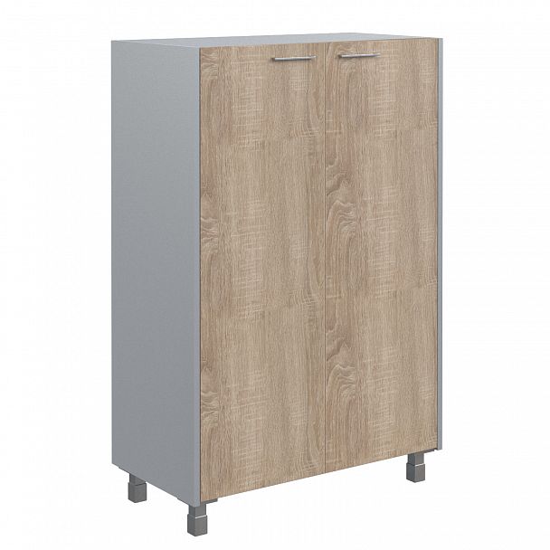 Шкаф "Offix new" OMC 87.1 дуб сонома/металлик - Вид 1