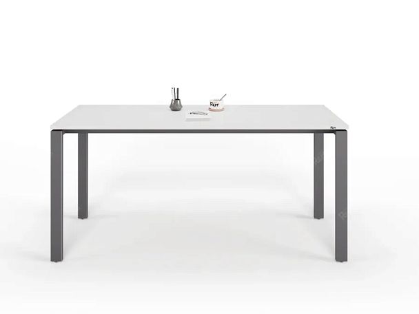 UNITY РМС6-16 БЕЛЫЙ Стол на металлокаркасе прямой 1600х600х750 - Вид 2