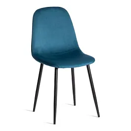 Стул Бриз/Breeze (мод.4724), Велюр/металл, Dark turquoise (темно-бирюзовый) HLR62 / черный - Фото предпросмотра