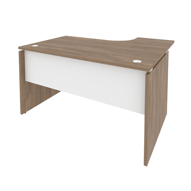 Onix Стол эргономичный левый O.SA-3 (L) Дуб аризона/Белый бриллиант 1380*1180*750 (800/460) - Вид 1