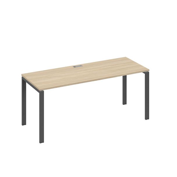 Стол письменный на металлокаркасе UNO A4 А4 Б1 016 БП дуб скандинавский / металлокаркас антрацит - Вид 1