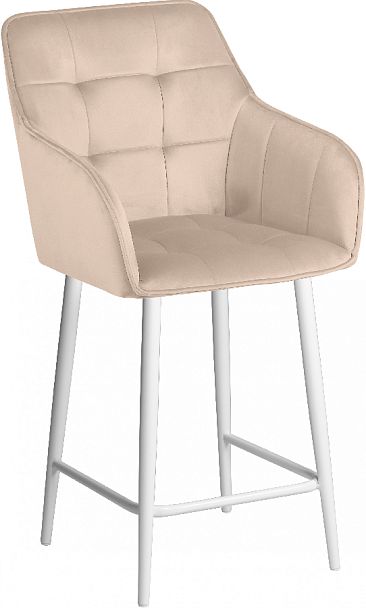 Комплект полубарных поворотных кресел Мони К, Confetti cream/белый, 4 шт. - Вид 4