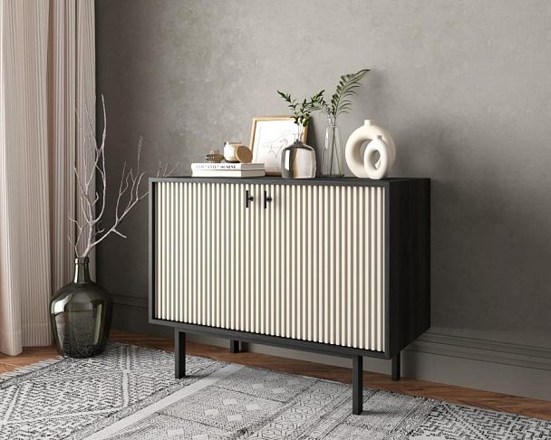 Комод с двумя дверками Emerson арт EM02/milky/L - Вид 3