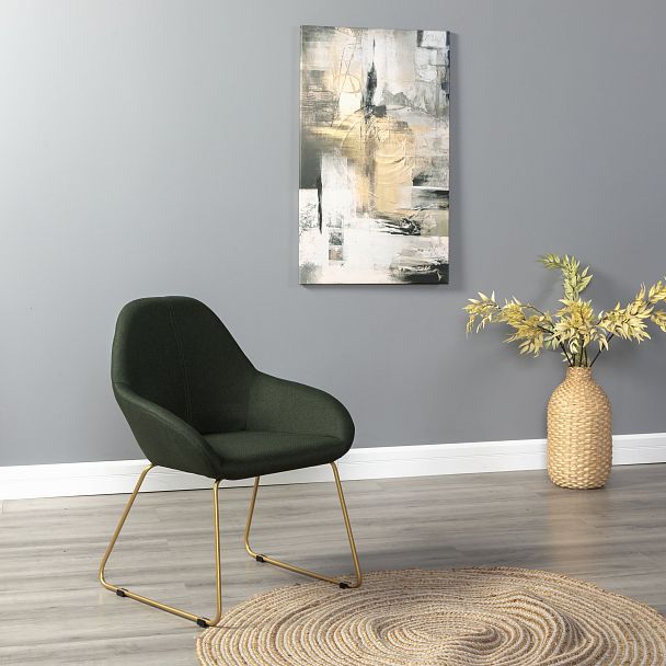 Кресло Kent тёмно-зеленый/Линк золото - Вид 9