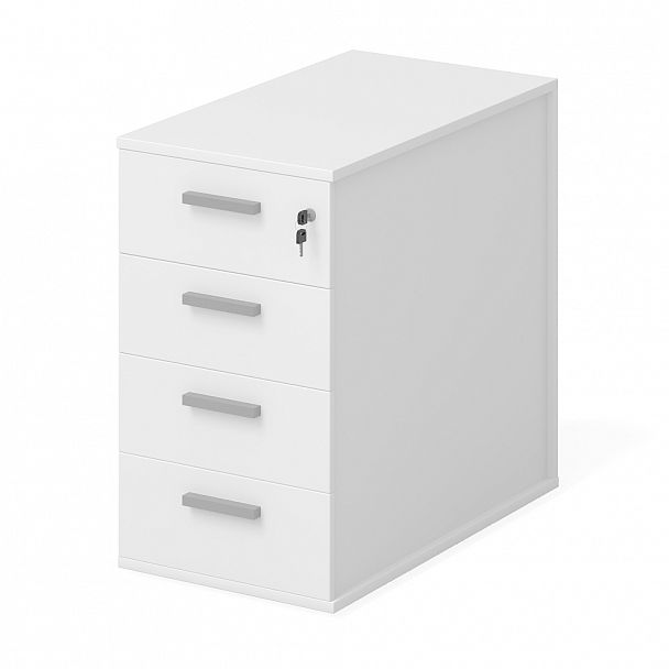 Тумба приставная "Тандем" ПК-ТН-ТМП45Х79Я4-В1-76 белый - Вид 1