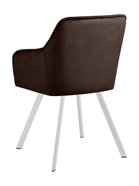 Кресло поворотное Мони, Confetti coffee/белый - Вид 6